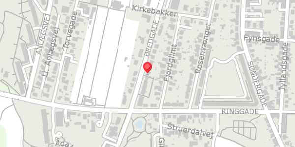 Trafikstøjkort på Bredgade 43, . , 7600 Struer