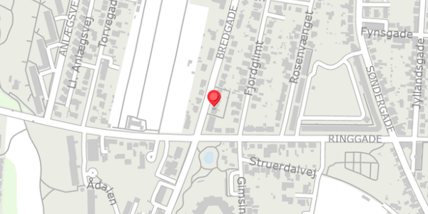 Trafikstøjkort på Bredgade 53, 7600 Struer