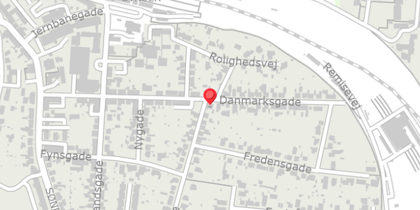 Trafikstøjkort på Danmarksgade 28, . , 7600 Struer