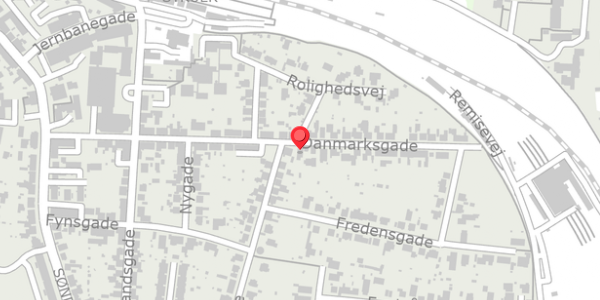 Trafikstøjkort på Danmarksgade 30A, 7600 Struer