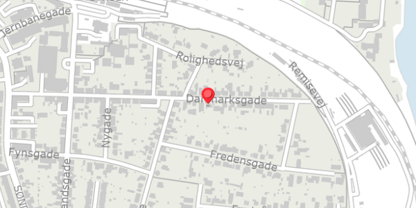 Trafikstøjkort på Danmarksgade 32, 7600 Struer