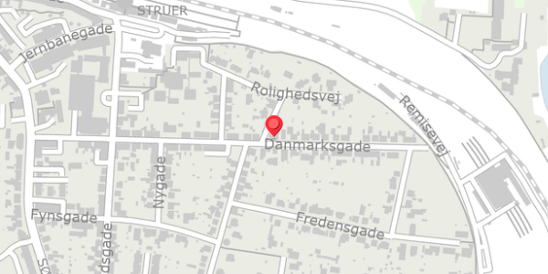 Trafikstøjkort på Danmarksgade 35, 7600 Struer