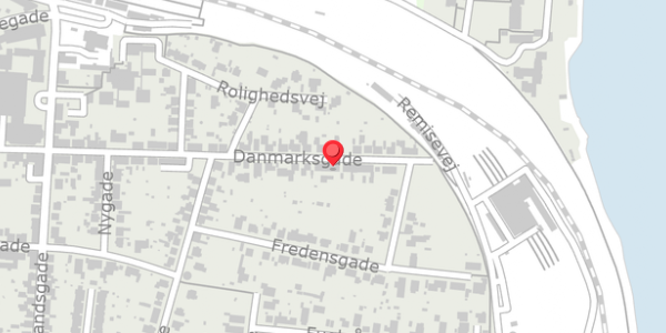 Trafikstøjkort på Danmarksgade 42, 7600 Struer