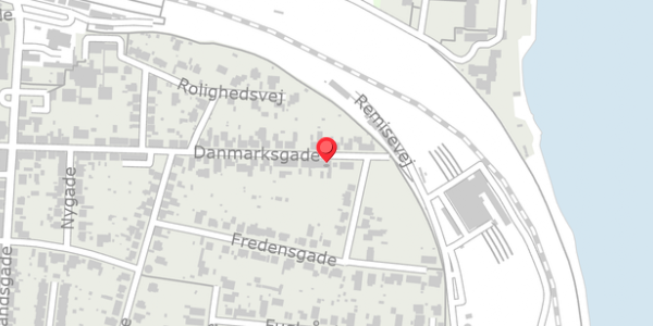Trafikstøjkort på Danmarksgade 48, 7600 Struer