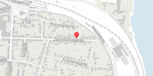 Trafikstøjkort på Danmarksgade 49, 7600 Struer