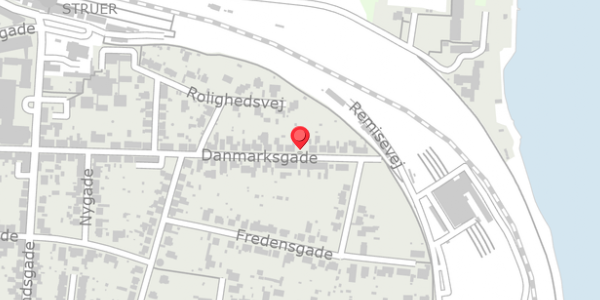 Trafikstøjkort på Danmarksgade 51, 7600 Struer