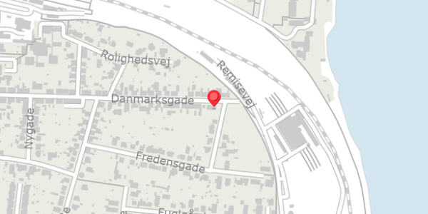 Trafikstøjkort på Danmarksgade 52, 7600 Struer