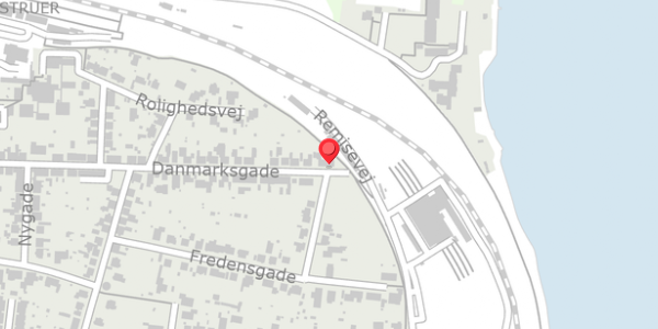Trafikstøjkort på Danmarksgade 63, 7600 Struer