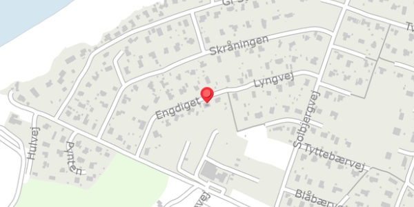 Trafikstøjkort på Engdiget 10, 7600 Struer
