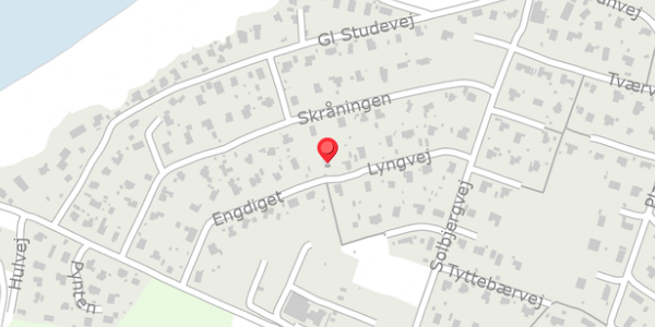 Trafikstøjkort på Engdiget 15, 7600 Struer
