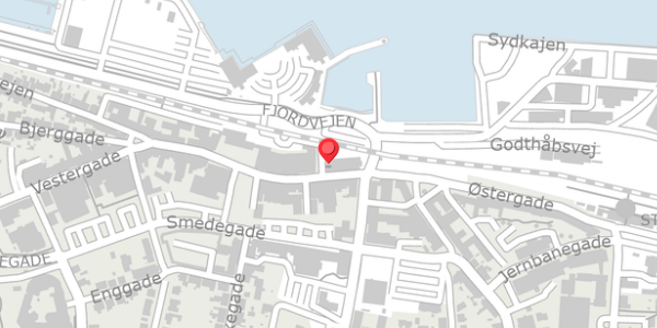 Trafikstøjkort på Fiskergade 2, 7600 Struer