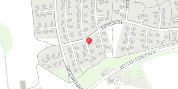 Trafikstøjkort på Forssavej 59, . , 7600 Struer