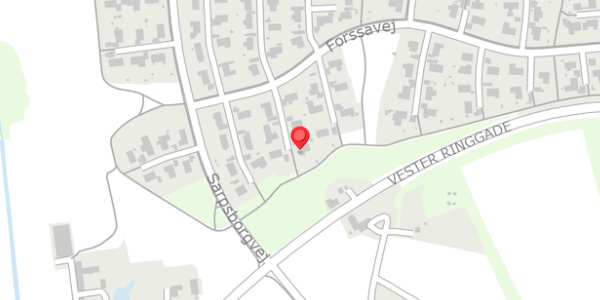 Trafikstøjkort på Forssavej 63, 7600 Struer