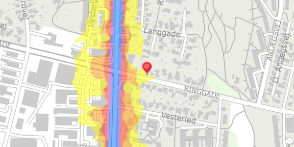 Trafikstøjkort på Ringgade 25, . , 7600 Struer