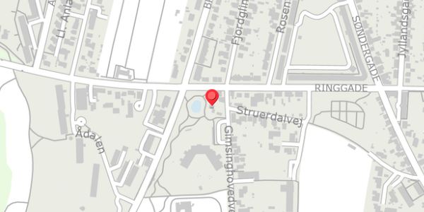 Trafikstøjkort på Ringgade 58, . , 7600 Struer