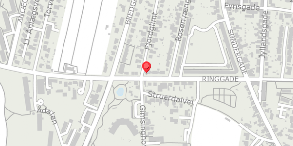 Trafikstøjkort på Ringgade 63, 7600 Struer