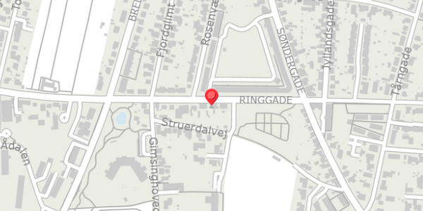 Trafikstøjkort på Ringgade 76, . , 7600 Struer