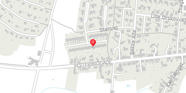 Trafikstøjkort på Stenvej 23, 7600 Struer