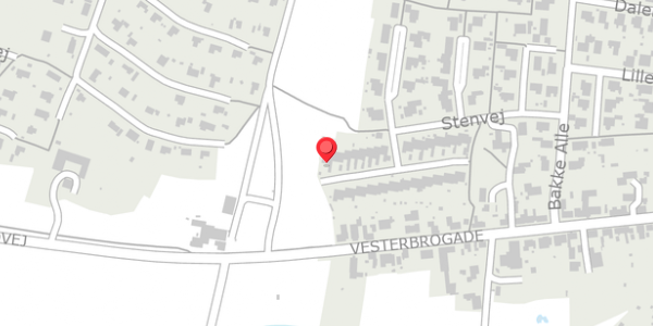 Trafikstøjkort på Stenvej 39, 7600 Struer