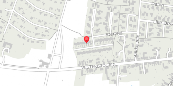 Trafikstøjkort på Stenvej 49, 7600 Struer