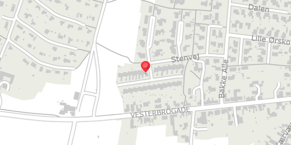 Trafikstøjkort på Stenvej 53, . , 7600 Struer