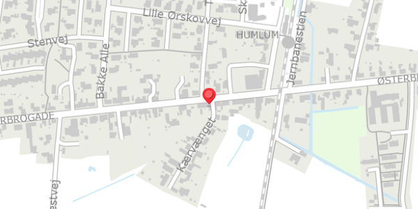Trafikstøjkort på Vesterbrogade 13, 7600 Struer