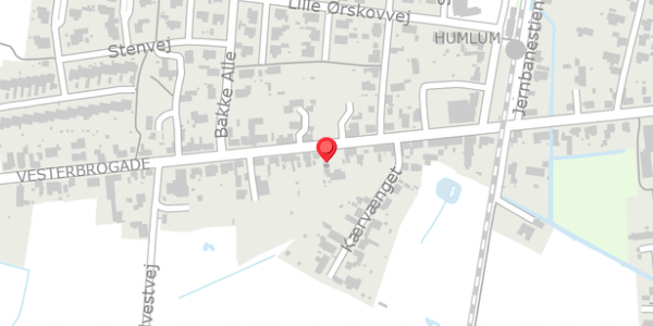 Trafikstøjkort på Vesterbrogade 21, 7600 Struer