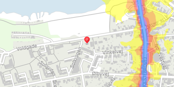 Trafikstøjkort på Voldgade 29, . , 7600 Struer