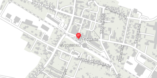 Trafikstøjkort på Bredgade 2, 7790 Thyholm