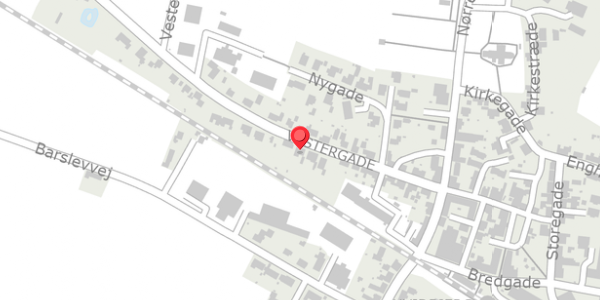 Trafikstøjkort på Vestergade 21, 7790 Thyholm