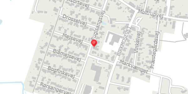 Trafikstøjkort på Fuglsangsvej 13, 7480 Vildbjerg