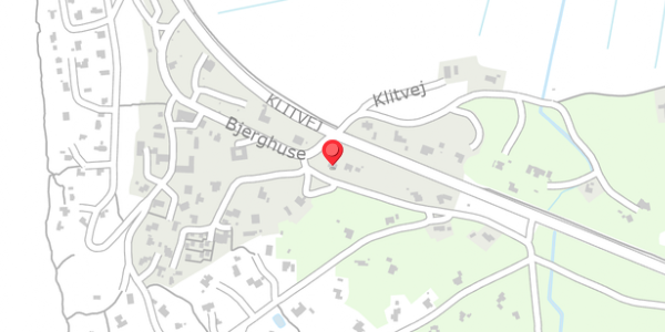 Trafikstøjkort på Bjerghuse 1, 6990 Ulfborg