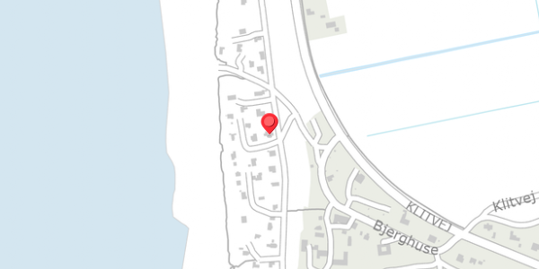 Trafikstøjkort på Bjerghuse 33, 6990 Ulfborg