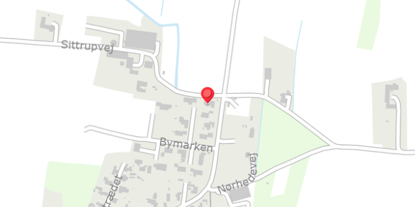 Trafikstøjkort på Bymarken 8, 6990 Ulfborg