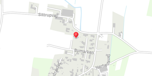 Trafikstøjkort på Bymarken 22, . , 6990 Ulfborg