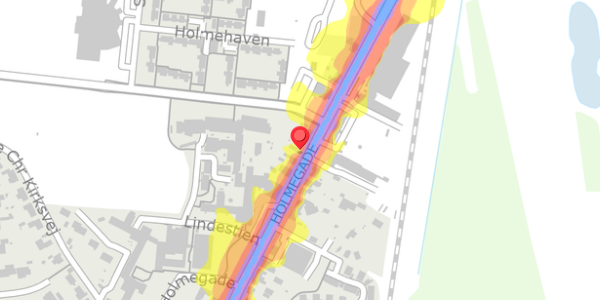 Trafikstøjkort på Holmegade 41, . , 6990 Ulfborg