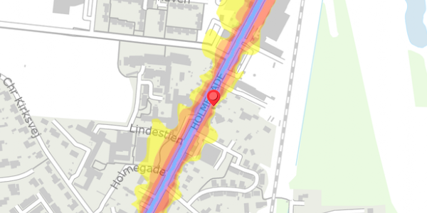 Trafikstøjkort på Holmegade 42, . , 6990 Ulfborg