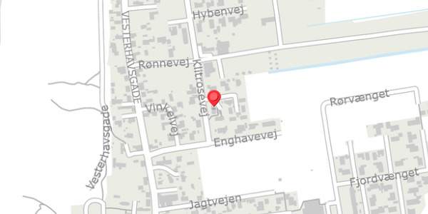 Trafikstøjkort på Violvej 2, 6990 Ulfborg