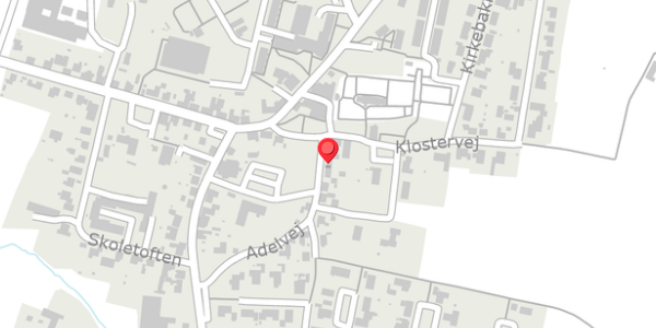 Trafikstøjkort på Adelvej 1A, 7830 Vinderup