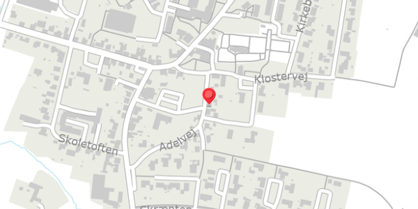 Trafikstøjkort på Adelvej 1C, 7830 Vinderup