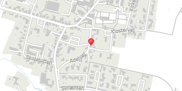 Trafikstøjkort på Adelvej 3, 7830 Vinderup