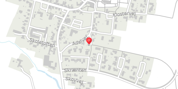 Trafikstøjkort på Adelvej 9, 7830 Vinderup