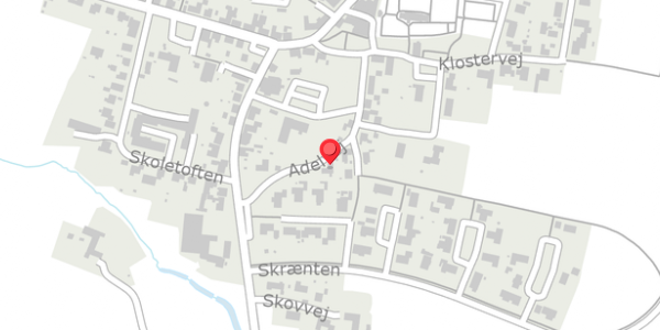 Trafikstøjkort på Adelvej 13, 7830 Vinderup