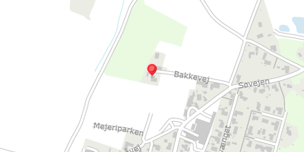 Trafikstøjkort på Bakkevej 11, . , 7830 Vinderup
