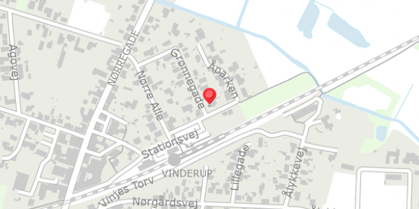 Trafikstøjkort på Grønnegade 21, 7830 Vinderup