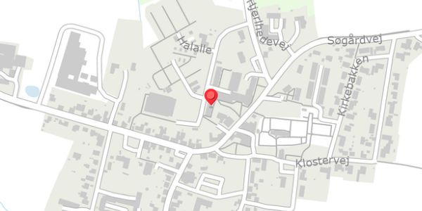 Trafikstøjkort på Halalle 19, 7830 Vinderup