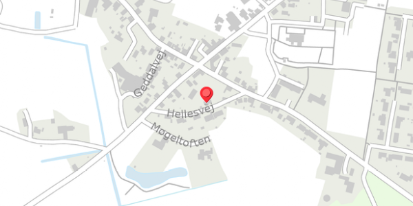 Trafikstøjkort på Hellesvej 1, 7830 Vinderup