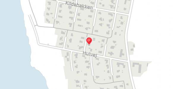 Trafikstøjkort på Hulvej 16, . , 7830 Vinderup
