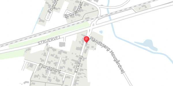 Trafikstøjkort på Kirkevej 9, 7830 Vinderup