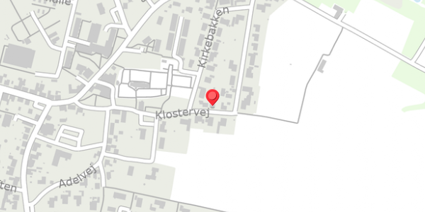Trafikstøjkort på Klostervej 11, . , 7830 Vinderup